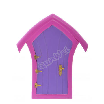 Morden Wooden Fairy door in Multicolor